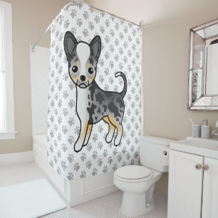 Cortina Para Box Casaco Chihuahua Cachorro e patas