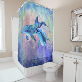 Cortina Para Box Casal de golfinho - Lindo