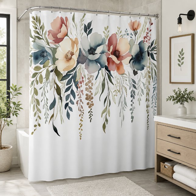 Cortina Para Box Cascata Floral Pastel Boho (Criador carregado)