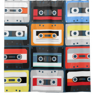 Cortina Para Box Cassetes compactos. Conjunto. Ilustração de safr