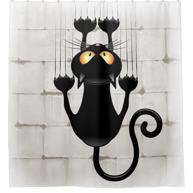 Cortina de gato desenhos animados gatos de estimação cortinas de