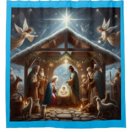 Cortina Para Box Cena de Natividade Tradicional