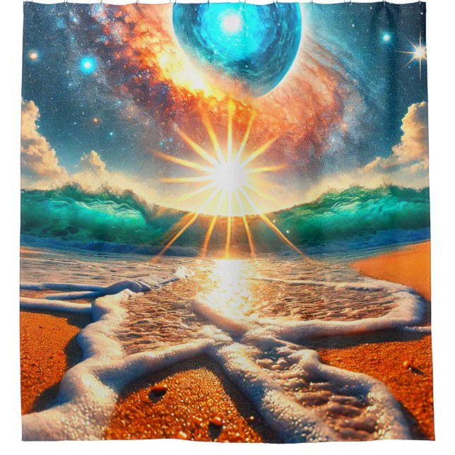 Cortina Para Box Cena Oceânica (Frente)