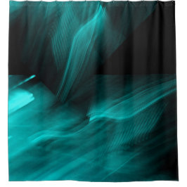 Cortina Para Box Cerceta abstrata brilhante