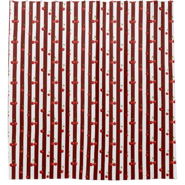 Cortina Para Box Cerejas Doce (Frente)