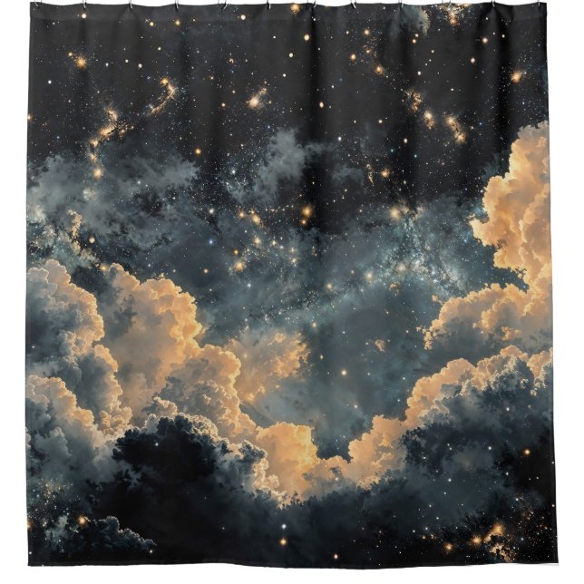 Cortina Para Box Céu noturno com estrelas (Frente)