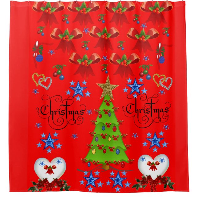 Cortina Para Box Chá Cortina Natal (Frente)