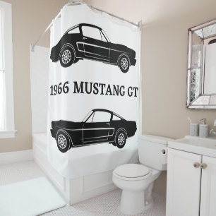 Cortina Para Box Chá De Carro Muscular Mustang GT 1966