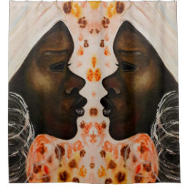 Cortina Para Box Chá de Mulher Africana bonito