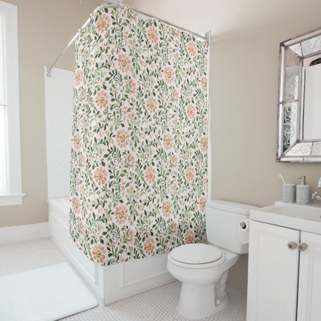 Cortina Para Box Chá de Noiva Floral Chic Rosa (In Situ)