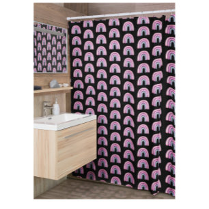 Cortina Para Box Chá do Rainbow Bathroom