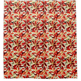 Cortina Para Box Chá dos lírios vermelhos