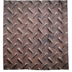 Cortina Para Box Chapas de aço antigas, não escorregadias. abstrato