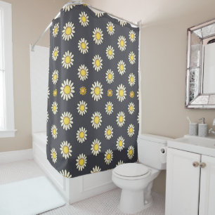 Cortina Para Box Charming Daisy Collection Versatile Floral Pattern