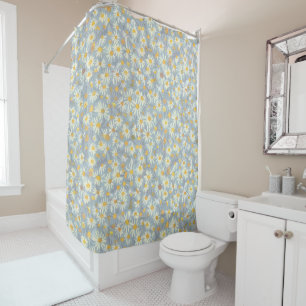 Cortina Para Box Charming Daisy Collection Versatile Floral Pattern
