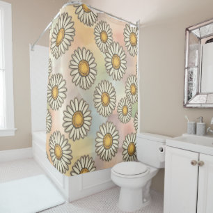 Cortina Para Box Charming Daisy Collection Versatile Floral Pattern