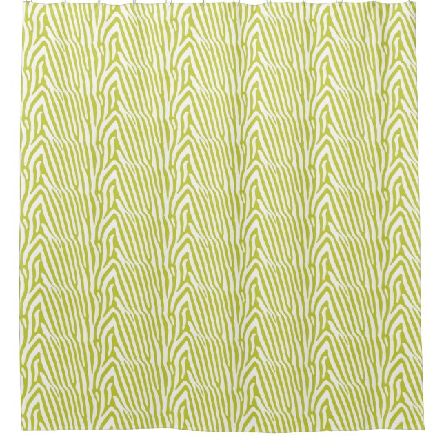 CORTINA PARA BOX CHARTREUSE ZEBRA STRIPE (Frente)