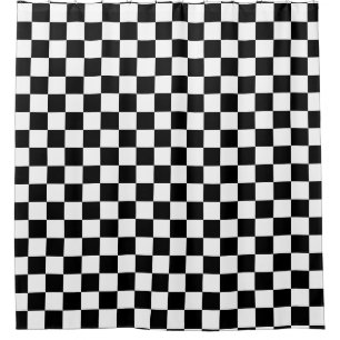 Cortina Para Box Checkered preto