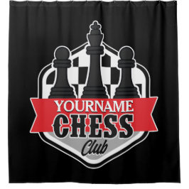 Cortina Para Box Checkmate do Chess Player do NOME Personalizado
