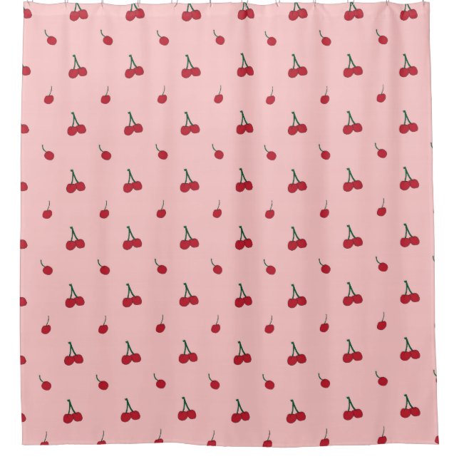 Cortina Para Box Cherry Allover Impressão (Frente)