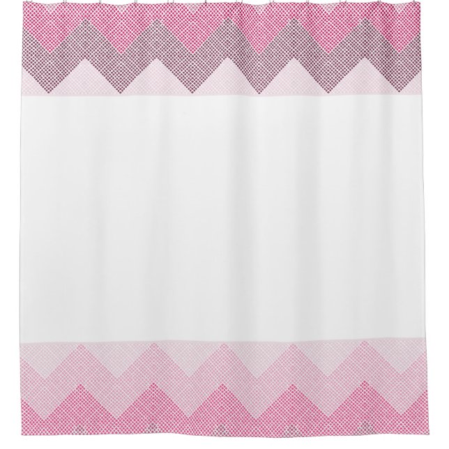 Cortina Para Box Chevron Rosa (Frente)