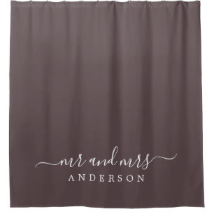Cortina Para Box Chic Newlywn Sr. Dark Burgundy Monograma