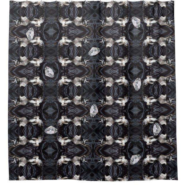 Cortina Para Box Chihuahua e Diamantes (Frente)