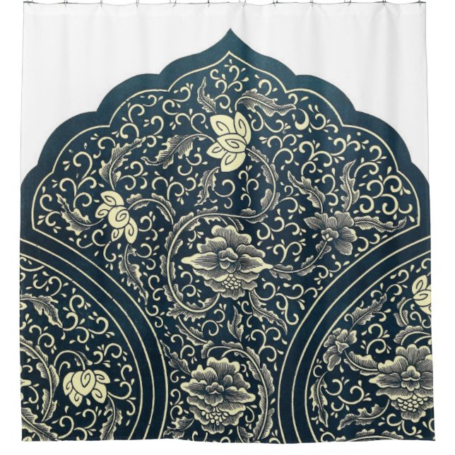 Cortina Para Box Chinese Ornament Pattern Shower Curtain (Frente)