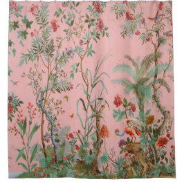 Cortina Para Box Chinoiserie Rosa