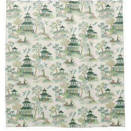 Cortina Para Box Chinoiserie Soft Green