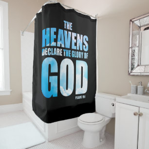 Cortina Para Box Christian Psalm 19:1 Céus declaram Glória de Deus