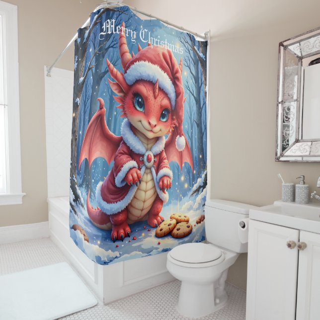 Cortina Para Box Christmas dragon, too cute to arrest,  (In Situ)