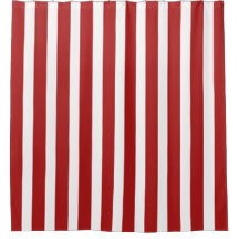 Christmas Red and White Vertical Striped Stylish