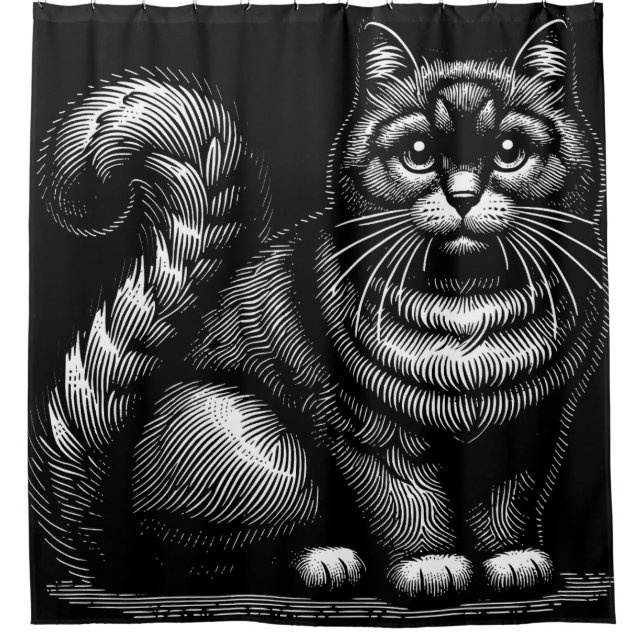 Cortina Para Box Chubby Cat (Frente)