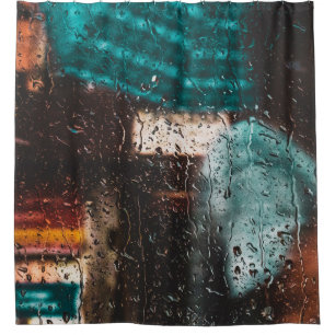 Cortina Para Box Chuva água molhada gota a gota natureza