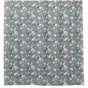 Cortina Para Box Cinza azul de videira linda Impressão