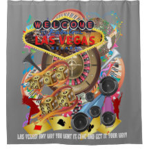 Cinza da coleção da cortina de chá de Las Vegas