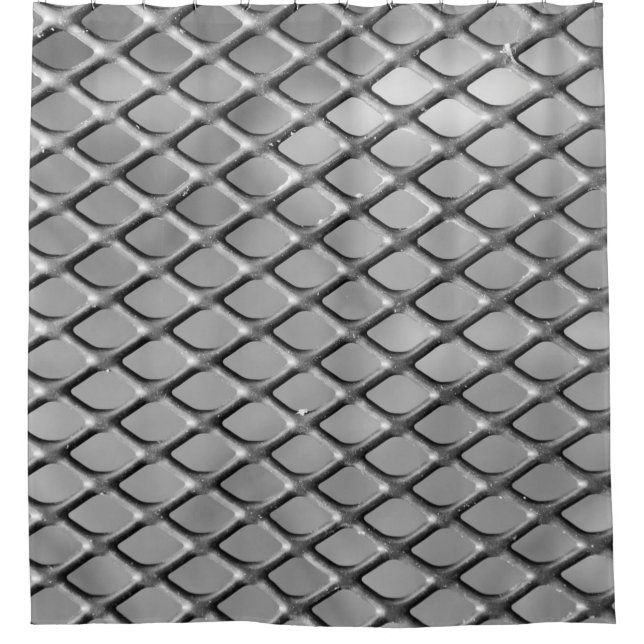 Cortina Para Box cinza de fundo abstrato (Frente)