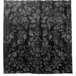 Cortina Para Box Cinza e cortina de Chá da Vintage Elegante Negra