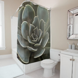 Cortina Para Box Cinzas Verdes Sucultas Do Jardim Tona Arte Realist