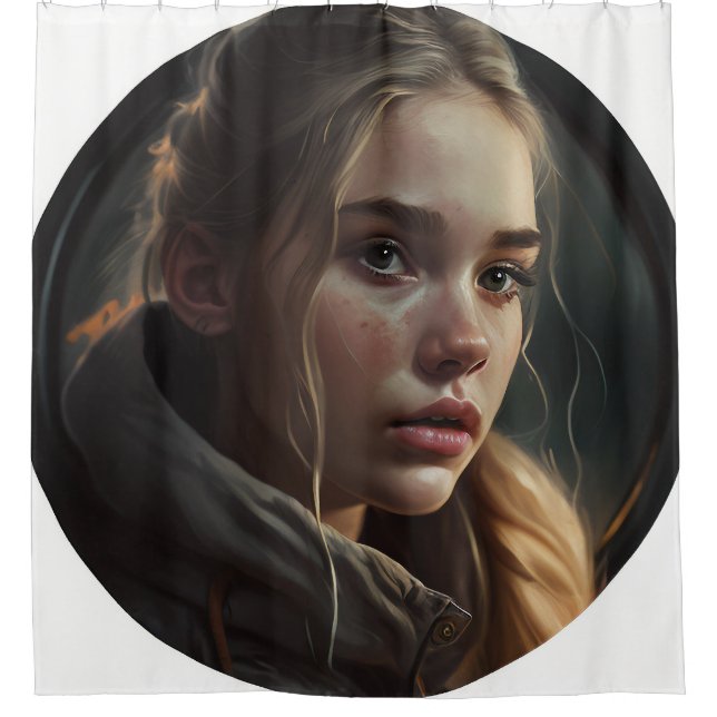 Cortina Para Box Circle girl (Frente)