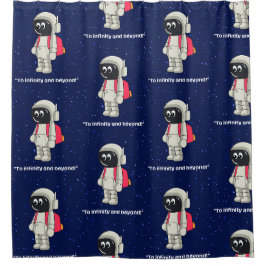 CORTINA PARA BOX CITAÇÃO DE ASTRONAUTA