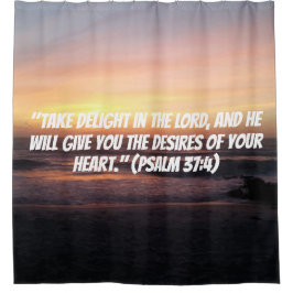 Cortina Para Box Citações cristãs da fé do impressão do por do sol