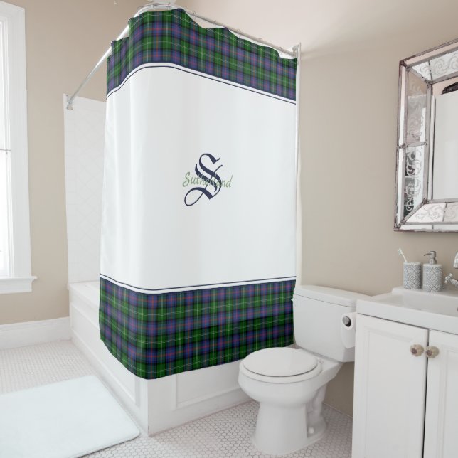 Cortina Para Box Clã Sutherland Tartan (In Situ)