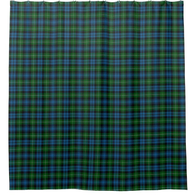 Cortina Para Box Clan Lamont Green Blue Tartan (Frente)