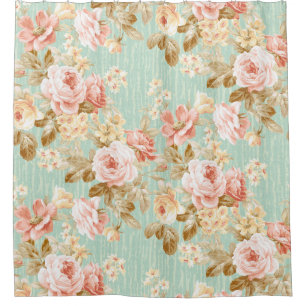 Cortina Para Box Classic Popular Flower Seamless pattern background