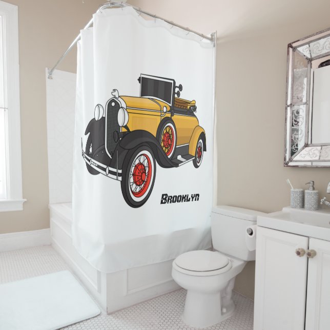 Cortina Para Box Classic yellow car 1931 (In Situ)