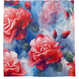 Cortina Para Box Clássicos - Memórias Divinas Rosas Vermelhas e Ros