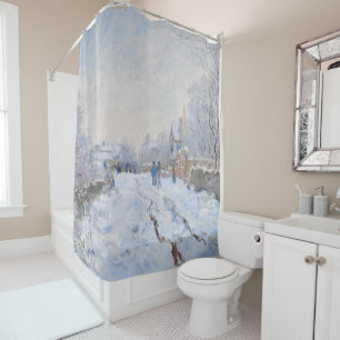 Cortina Para Box Claude Monet - Cena de Neve na Argentina