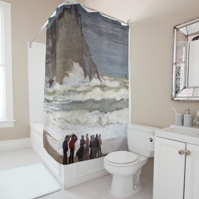 Cortina Para Box Claude Monet - Mar duro em Etretat (In Situ)